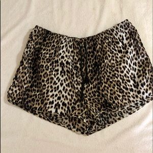 Beautiful leopard print sleep shorts